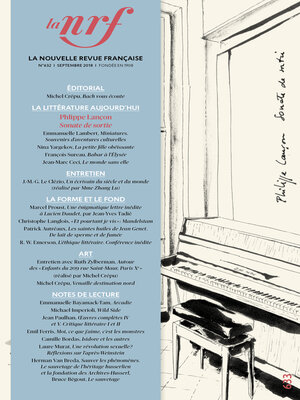 cover image of La Nouvelle Revue Française N° 633